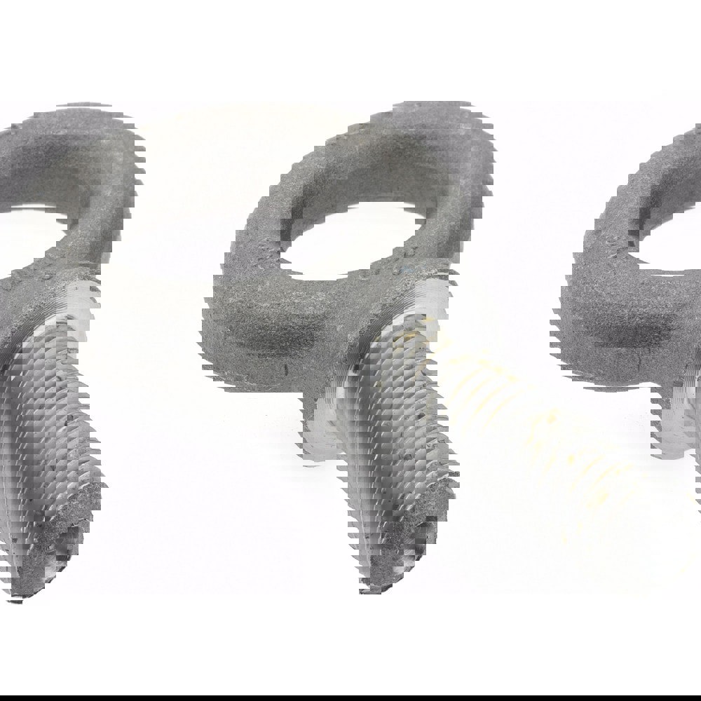 Fixed Lifting Eye Bolt: With Shoulder, 3,200 lb Capacity, 9/16-12 Thread, Grade 1030 Steel